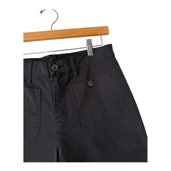 J.‎ Crew Petite Sailor Wide Leg Crop Black Pants Size 27P Style B6639 - Picture 4 of 16